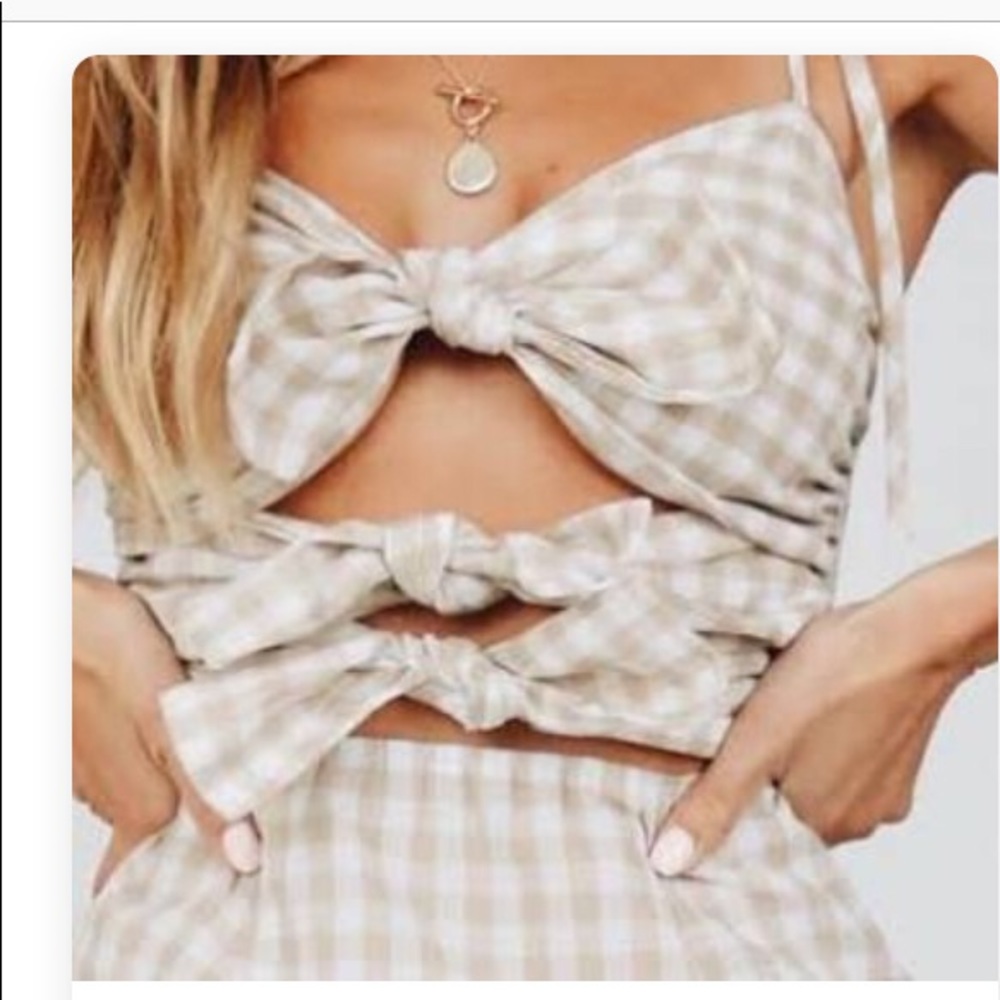 Tie front summer dress